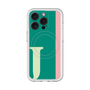スリムプロテクションプレミアムケース with MagSafe［ オリジナル - initial color line - J green ］