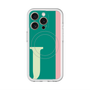 スリムプロテクションプレミアムケース with MagSafe［ オリジナル - initial color line - J green ］