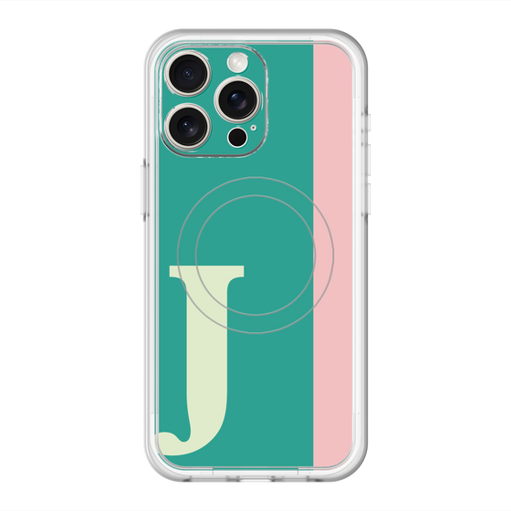 スリムプロテクションプレミアムケース with MagSafe［ オリジナル - initial color line - J green ］