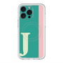 スリムプロテクションプレミアムケース with MagSafe［ オリジナル - initial color line - J green ］
