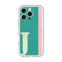スリムプロテクションプレミアムケース with MagSafe［ オリジナル - initial color line - J green ］