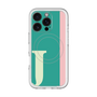 スリムプロテクションプレミアムケース with MagSafe［ オリジナル - initial color line - J green ］