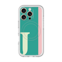 スリムプロテクションプレミアムケース with MagSafe［ オリジナル - initial color line - J green ］