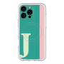 スリムプロテクションプレミアムケース with MagSafe［ オリジナル - initial color line - J green ］