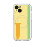 スリムプロテクションプレミアムケース with MagSafe［ オリジナル - initial color line - J yellow ］