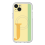 スリムプロテクションプレミアムケース with MagSafe［ オリジナル - initial color line - J yellow ］