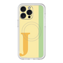 スリムプロテクションプレミアムケース with MagSafe［ オリジナル - initial color line - J yellow ］