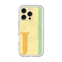 スリムプロテクションプレミアムケース with MagSafe［ オリジナル - initial color line - J yellow ］
