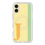 スリムプロテクションプレミアムケース with MagSafe［ オリジナル - initial color line - J yellow ］