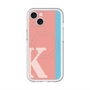 スリムプロテクションプレミアムケース with MagSafe［ オリジナル - initial color line - K pink ］