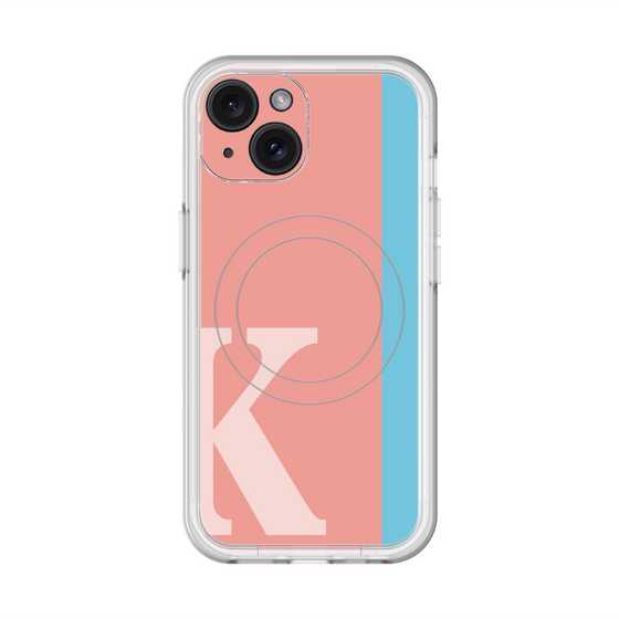 スリムプロテクションプレミアムケース with MagSafe［ オリジナル - initial color line - K pink ］