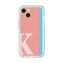 スリムプロテクションプレミアムケース with MagSafe［ オリジナル - initial color line - K pink ］