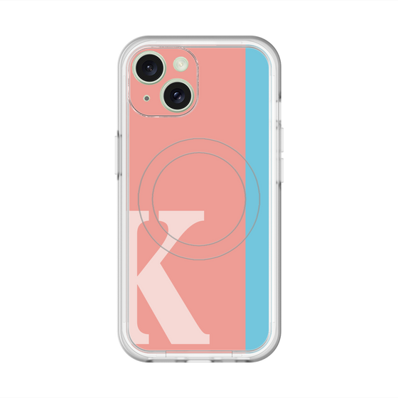 スリムプロテクションプレミアムケース with MagSafe［ オリジナル - initial color line - K pink ］