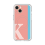 スリムプロテクションプレミアムケース with MagSafe［ オリジナル - initial color line - K pink ］