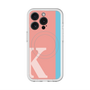 スリムプロテクションプレミアムケース with MagSafe［ オリジナル - initial color line - K pink ］