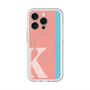 スリムプロテクションプレミアムケース with MagSafe［ オリジナル - initial color line - K pink ］