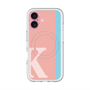 スリムプロテクションプレミアムケース with MagSafe［ オリジナル - initial color line - K pink ］