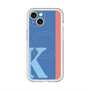 スリムプロテクションプレミアムケース with MagSafe［ オリジナル - initial color line - K blue ］