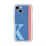 スリムプロテクションプレミアムケース with MagSafe［ オリジナル - initial color line - K blue ］