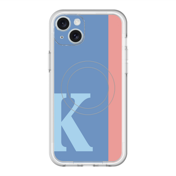 スリムプロテクションプレミアムケース with MagSafe［ オリジナル - initial color line - K blue ］