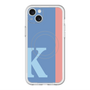 スリムプロテクションプレミアムケース with MagSafe［ オリジナル - initial color line - K blue ］
