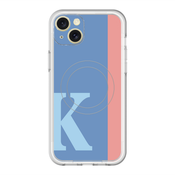 スリムプロテクションプレミアムケース with MagSafe［ オリジナル - initial color line - K blue ］