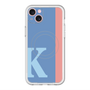 スリムプロテクションプレミアムケース with MagSafe［ オリジナル - initial color line - K blue ］