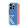 スリムプロテクションプレミアムケース with MagSafe［ オリジナル - initial color line - K blue ］