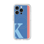 スリムプロテクションプレミアムケース with MagSafe［ オリジナル - initial color line - K blue ］
