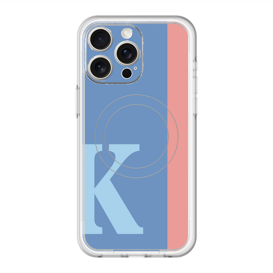 スリムプロテクションプレミアムケース with MagSafe［ オリジナル - initial color line - K blue ］
