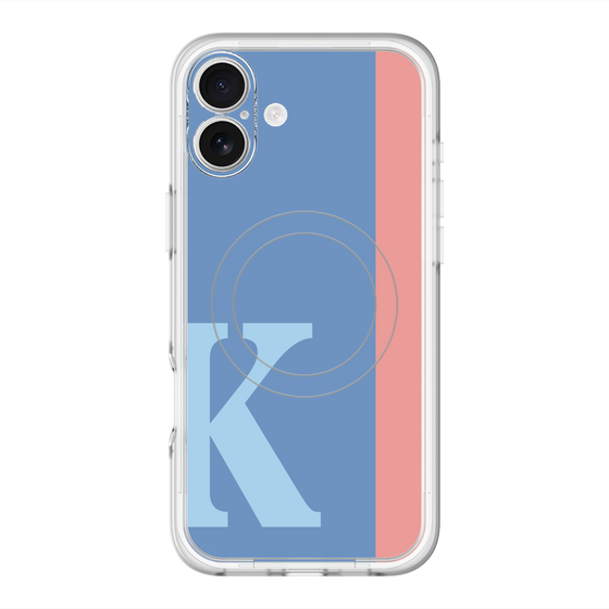 スリムプロテクションプレミアムケース with MagSafe［ オリジナル - initial color line - K blue ］