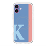 スリムプロテクションプレミアムケース with MagSafe［ オリジナル - initial color line - K blue ］