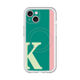 スリムプロテクションプレミアムケース with MagSafe［ オリジナル - initial color line - K green ］