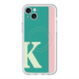 スリムプロテクションプレミアムケース with MagSafe［ オリジナル - initial color line - K green ］