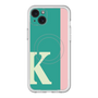 スリムプロテクションプレミアムケース with MagSafe［ オリジナル - initial color line - K green ］