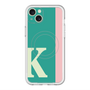 スリムプロテクションプレミアムケース with MagSafe［ オリジナル - initial color line - K green ］