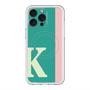 スリムプロテクションプレミアムケース with MagSafe［ オリジナル - initial color line - K green ］