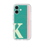 スリムプロテクションプレミアムケース with MagSafe［ オリジナル - initial color line - K green ］