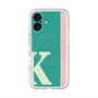 スリムプロテクションプレミアムケース with MagSafe［ オリジナル - initial color line - K green ］