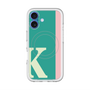 スリムプロテクションプレミアムケース with MagSafe［ オリジナル - initial color line - K green ］