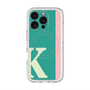 スリムプロテクションプレミアムケース with MagSafe［ オリジナル - initial color line - K green ］