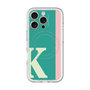 スリムプロテクションプレミアムケース with MagSafe［ オリジナル - initial color line - K green ］
