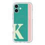 スリムプロテクションプレミアムケース with MagSafe［ オリジナル - initial color line - K green ］