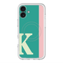 スリムプロテクションプレミアムケース with MagSafe［ オリジナル - initial color line - K green ］