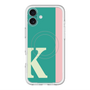 スリムプロテクションプレミアムケース with MagSafe［ オリジナル - initial color line - K green ］