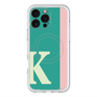スリムプロテクションプレミアムケース with MagSafe［ オリジナル - initial color line - K green ］