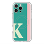 スリムプロテクションプレミアムケース with MagSafe［ オリジナル - initial color line - K green ］