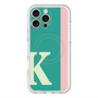 スリムプロテクションプレミアムケース with MagSafe［ オリジナル - initial color line - K green ］