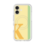 スリムプロテクションプレミアムケース with MagSafe［ オリジナル - initial color line - K yellow ］