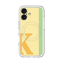 スリムプロテクションプレミアムケース with MagSafe［ オリジナル - initial color line - K yellow ］